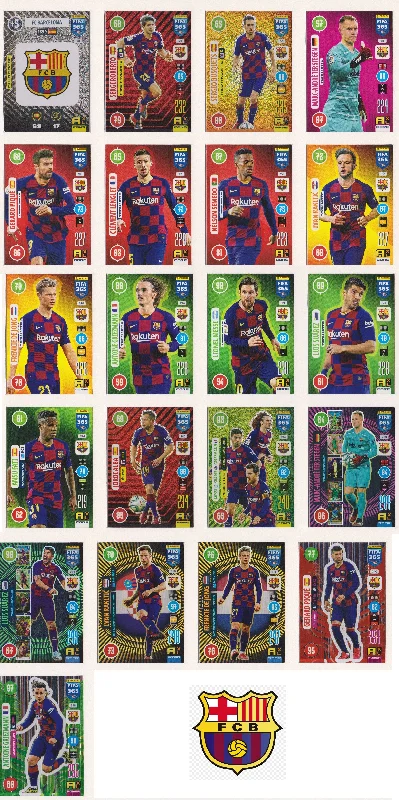 000. FC BARCELONA KOMPLETT SETT MED PANINI FIFA 365 2021