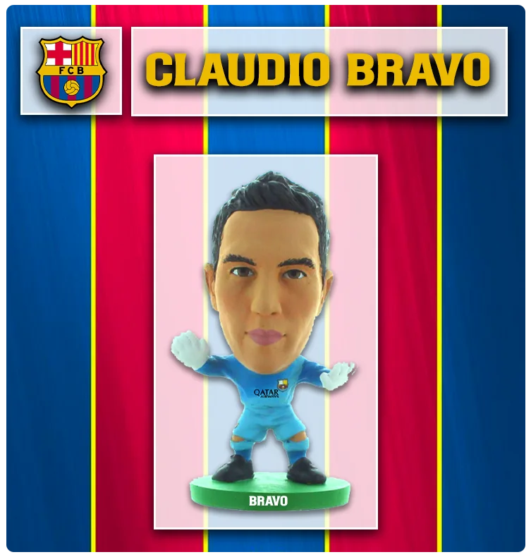 Soccerstarz - Barcelona - Claudio Bravo - Home Kit (2015 Version) (Clear Sachet)