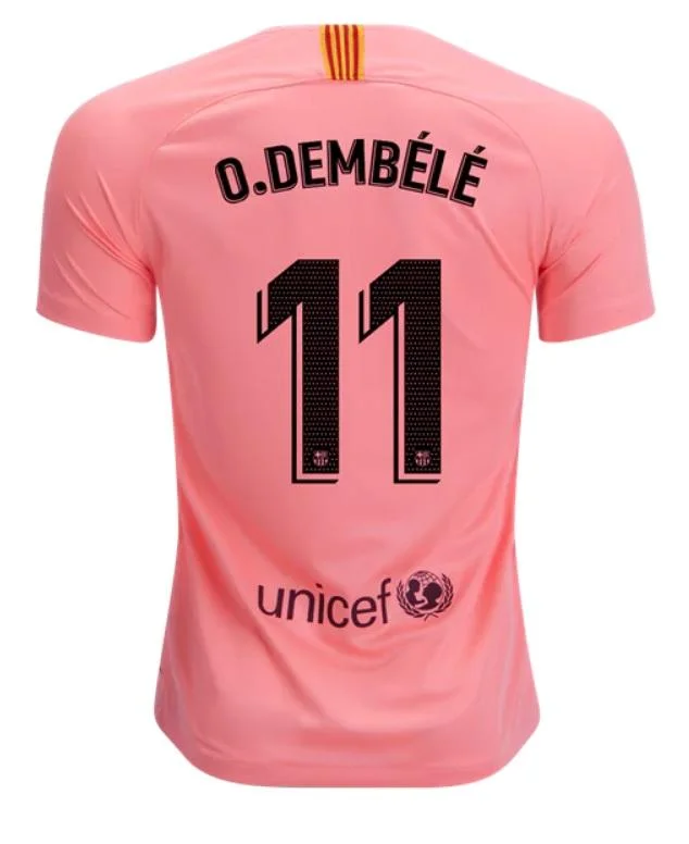 Barcelona Dembele Third Jersey 18/19