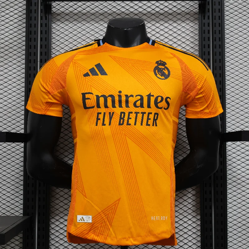 CAMISA VERSÃO PLAYER DO REAL MADRID 24/25 LARANJA