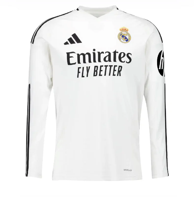 Camisola Manga Longa Real Madrid I 24/25 - Branco