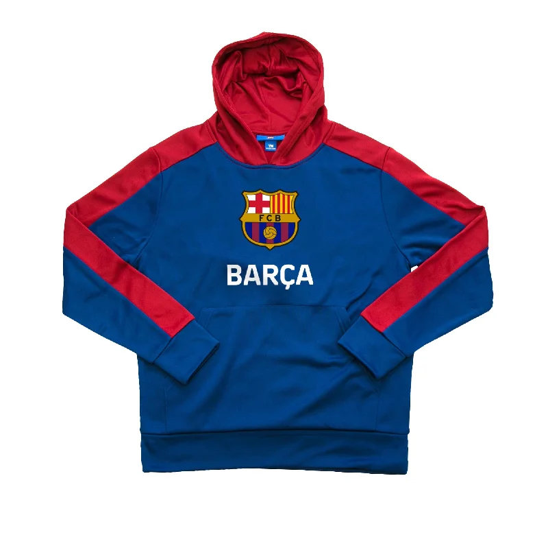 FC Barcelona Youth Side Step Pullover Hoodie