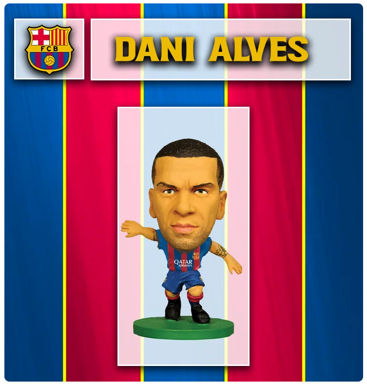 Soccerstarz - Barcelona - Dani Alves - Home Kit (2015 version)