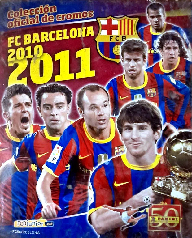 FC BARCELONA 2010/11 - PANINI 50 YEARS - KOMPLETT SETT