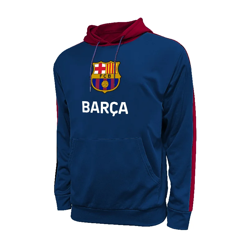 FC Barcelona Adult Side Step Pullover Hoodie