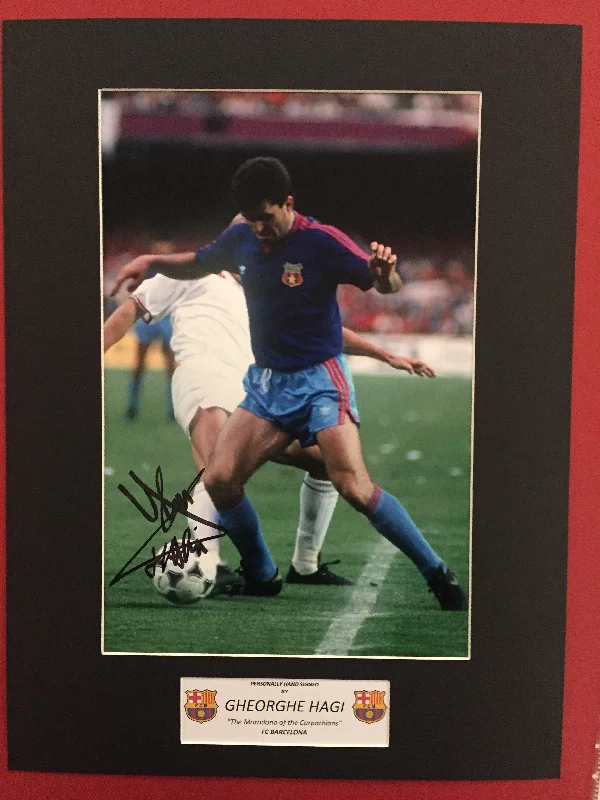 GHEORGHE HAGI - SIGNERT BILDE MED EKTEHETSBEVIS/COA