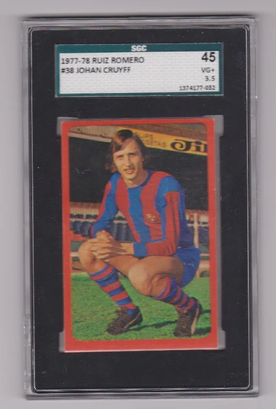 JOHAN CRUYFF - FC BARCELONA - SGG GRADED MINT VG+