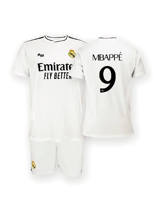 Kit Real Madrid Junior Domicile Mbappé 2024/25 Replica