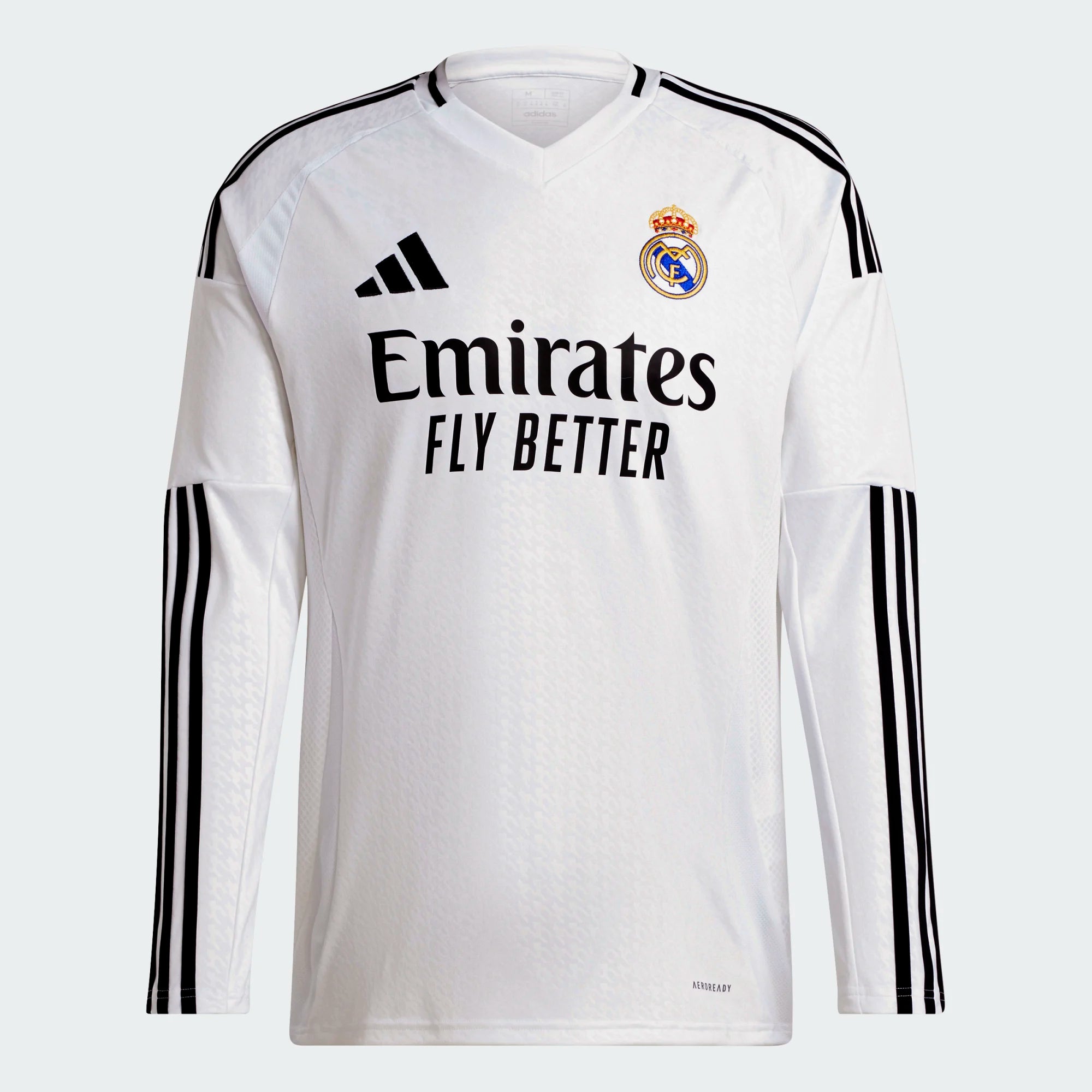 Maillot Real Madrid Manches Longues Domicile Homme 2024/25 Blanc