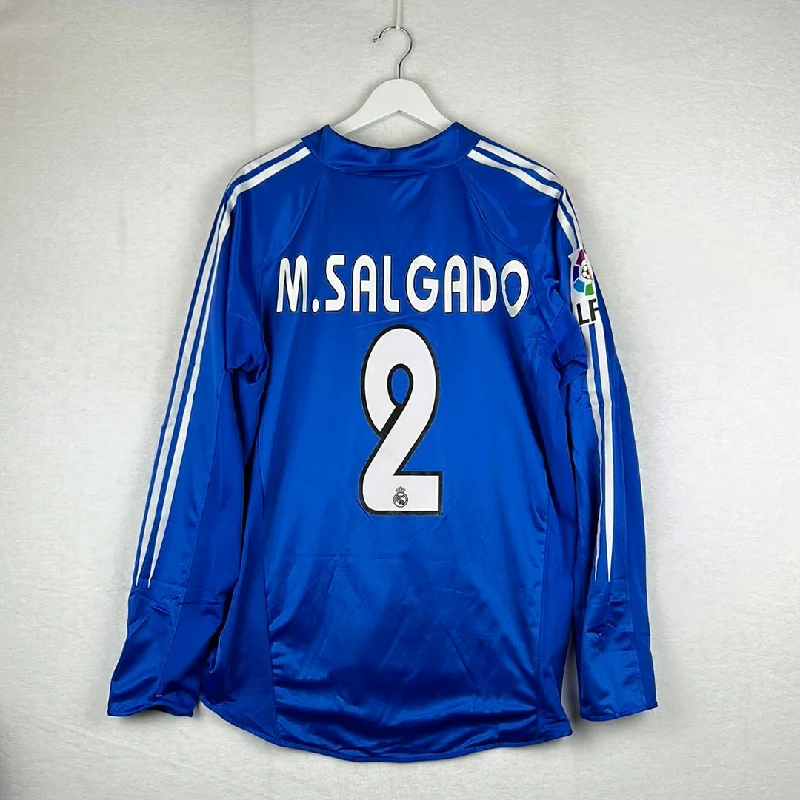 Real Madrid 2002/2003 Player Issue Third Shirt - M.Salgado 2 - Long Sleeve