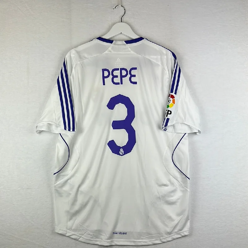 Real Madrid 2007/2009 Player Issue Home Shirt - Pepe 3