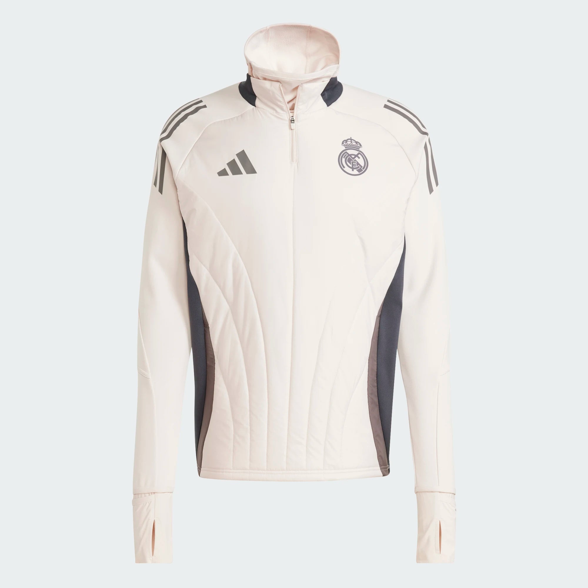 Top Real Madrid Training Winter Tiro 24 Homme 2024/25 Beige