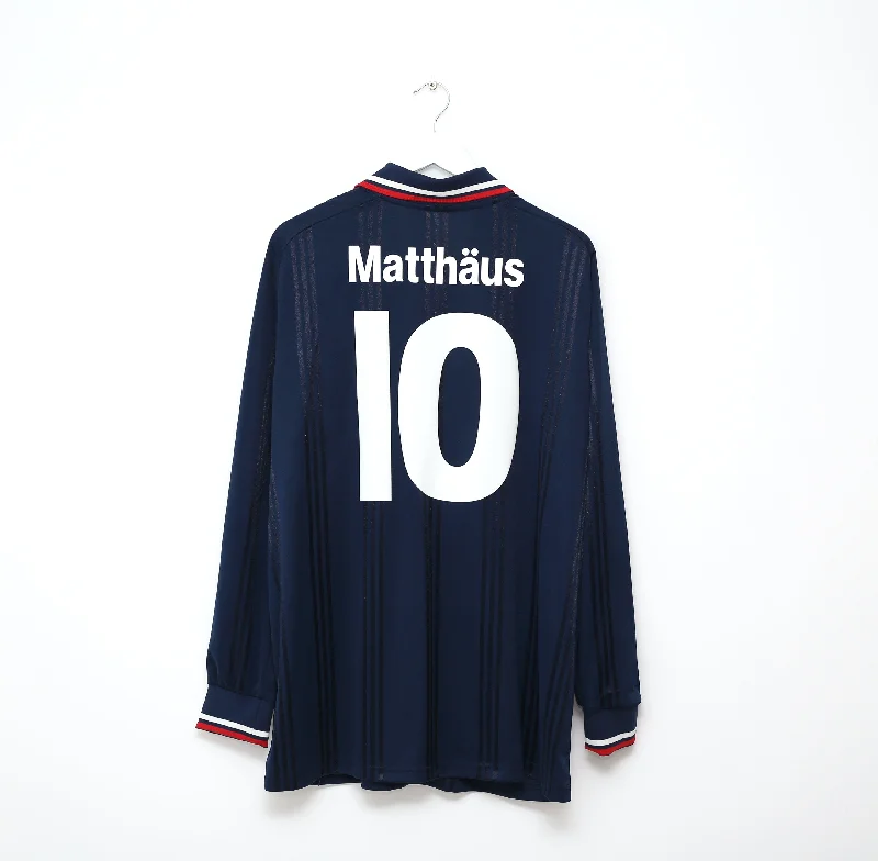 2019/20 MATTHAUS #10 Bayern Munich Retro adidas Icons Football Shirt (XL)