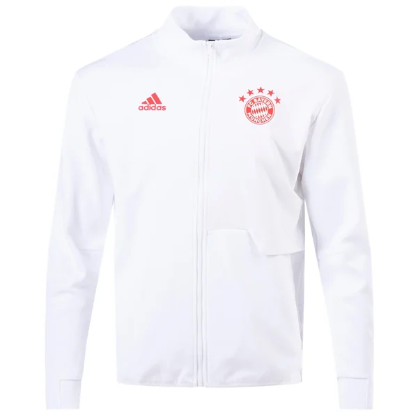 adidas Bayern Munich Anthem Jacket 23/24 (White/Red)