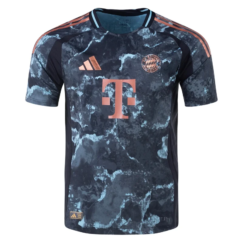 adidas Bayern Munich Authentic Away Jersey 24/25 (Black/Copper/Blue)