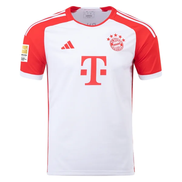 adidas Bayern Munich Home Jersey 23/24 w/ Bundesliga Champion Patch (White/Red)