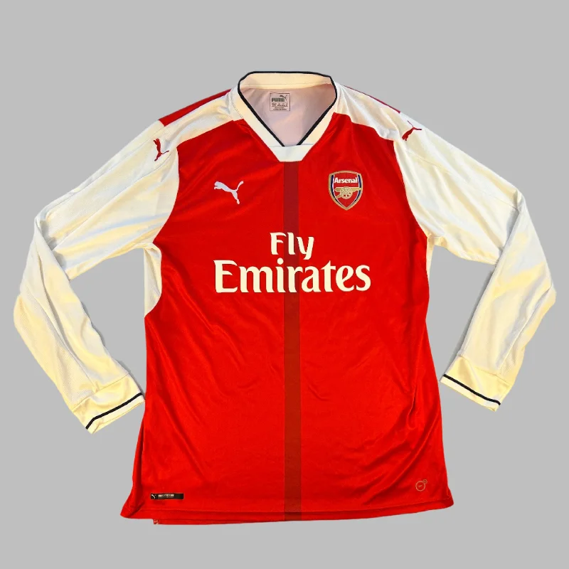 Arsenal 2016/2017 Long Sleeve Home Shirt - Medium - Excellent