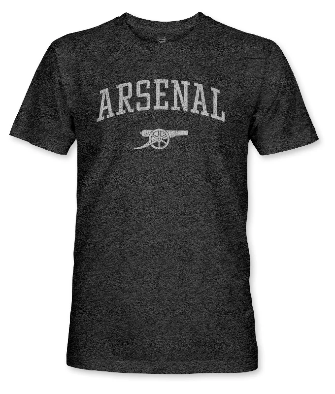 Arsenal FC Athletic Wordmark Vintage Triblend T-Shirt - Black