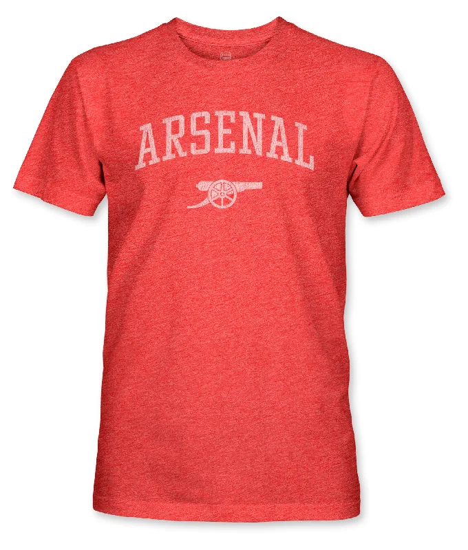 Arsenal FC Athletic Wordmark Vintage Triblend T-Shirt - Red