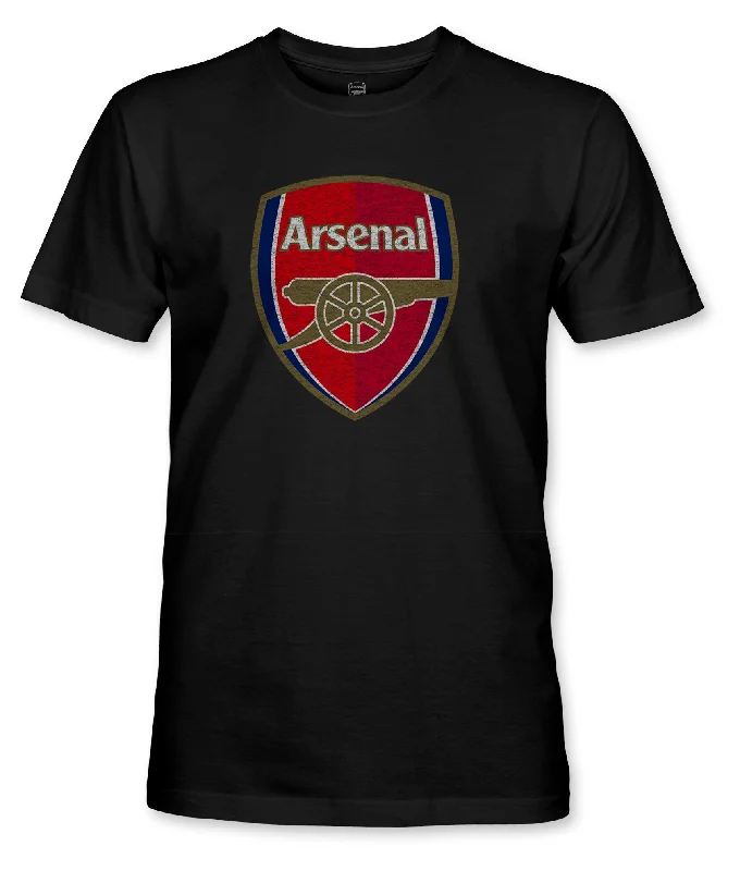 Arsenal FC Color Badge Cotton T-Shirt - Black