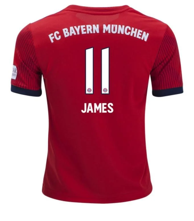 Bayern Munich James Rodriguez Youth Home Jersey 18/19