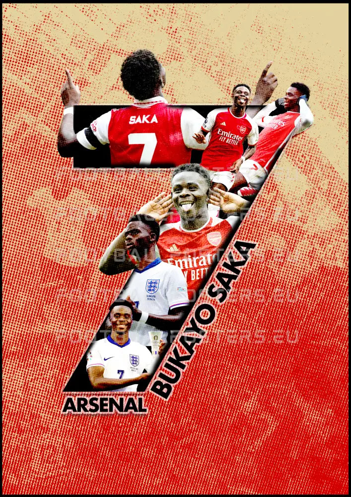 Bukayo Saka "7" | Poster