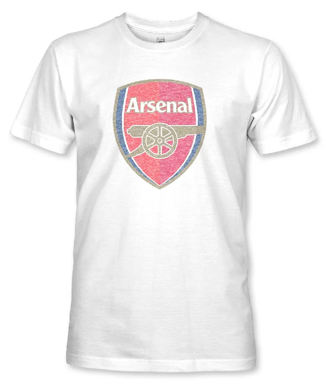 Arsenal FC Color Badge Cotton T-Shirt - White