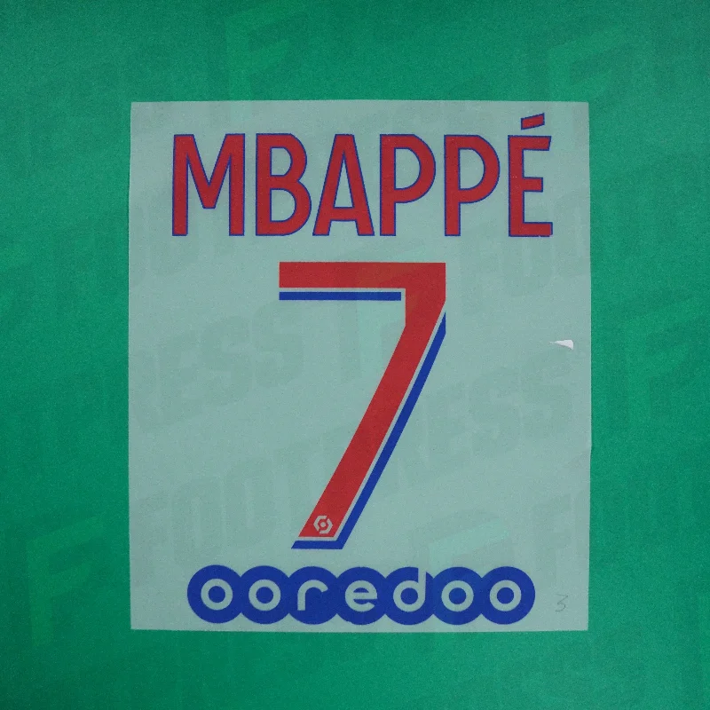 Flocage Officiel - Paris Saint-Germain ENFANT, Mbappé, 2020/2021, Away JUNIOR, Rouge/Bleu (PSG)