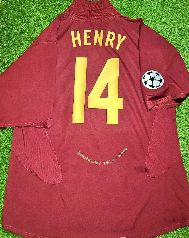 Henry Arsenal Nike Home 2005 2006 HIGHBURY COMMEMORATIVE UEFA Jersey Shirt XL SKU# 195578