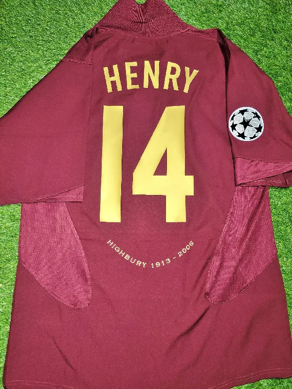 Henry Arsenal 2005 2006 Nike Home HIGHBURY COMMEMORATIVE UEFA Soccer Jersey Shirt M SKU# 195578