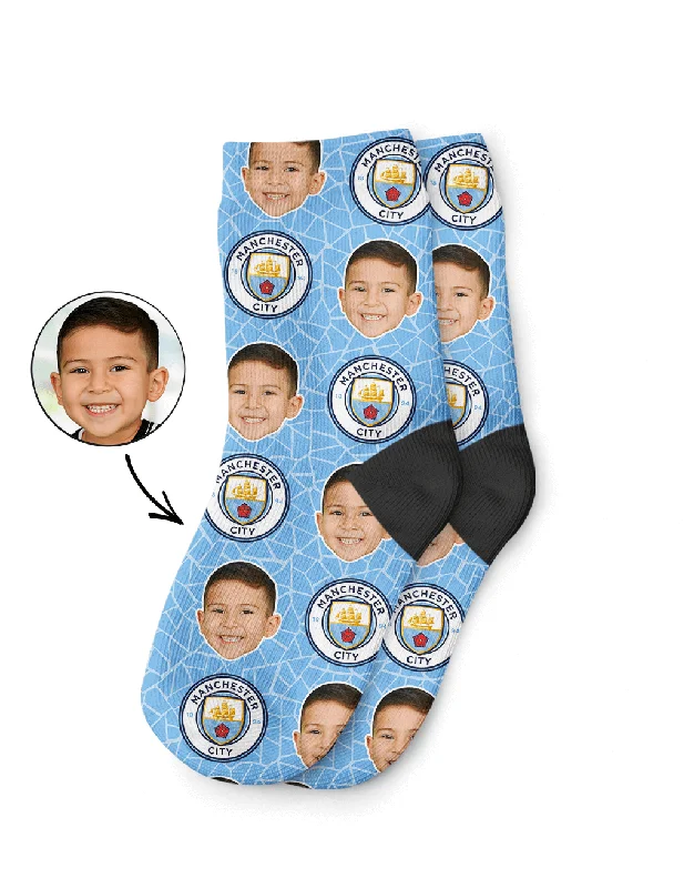 Man City Kids Socks