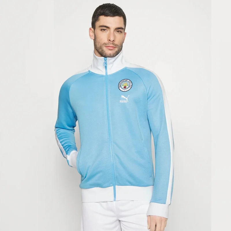 Manchester City FC 2023/24 Men's  Heritage T7 Track Jacket Football by Puma