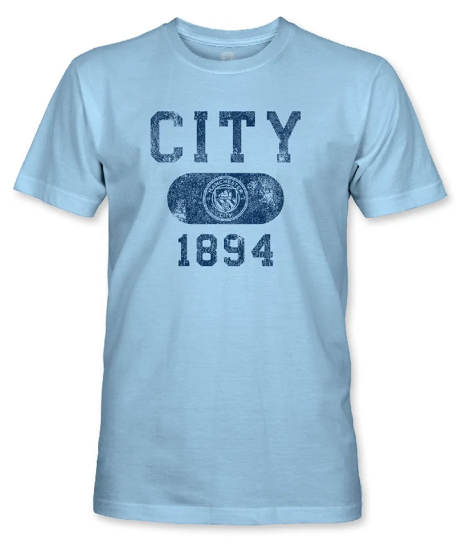 Manchester City FC Capsule 1894 Cotton T-shirt - Sky Blue