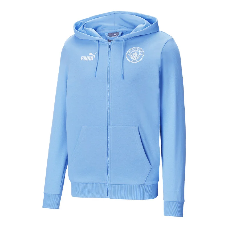 Manchester City FtblCulture Hooded Sweat Jacket (Team Blue)