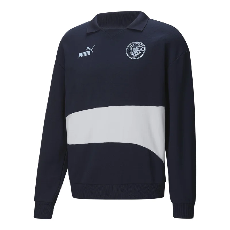 Manchester City FtblCulture+ Sweat Drill Top (Navy)