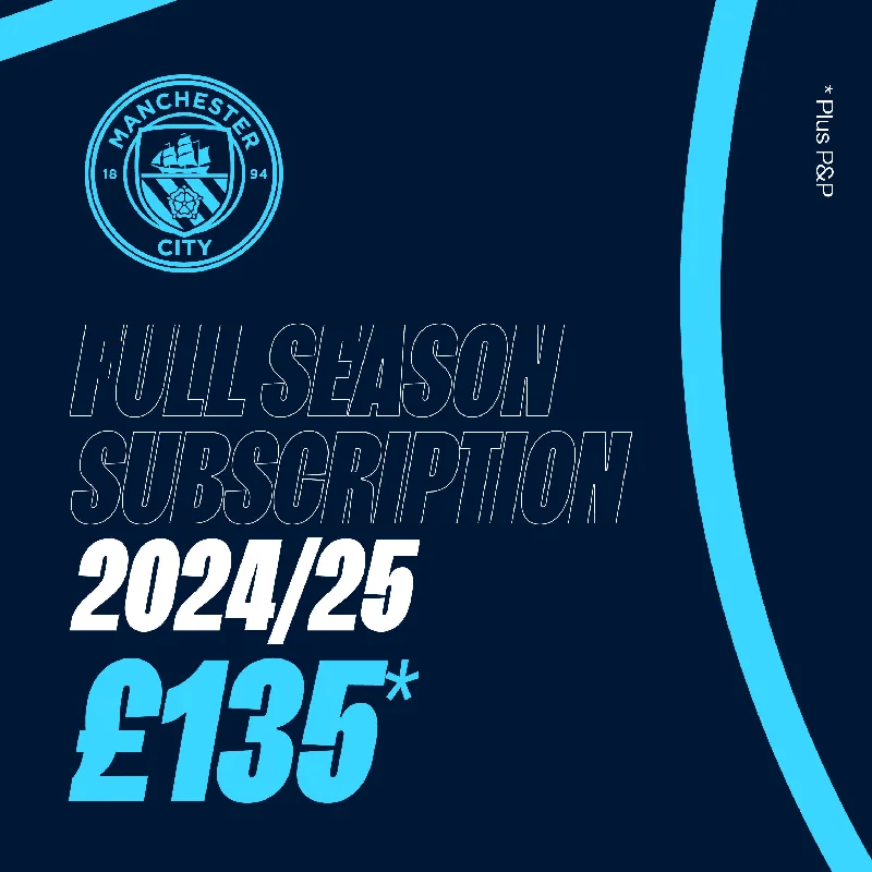 Manchester City Full Season Subscription 2024-25