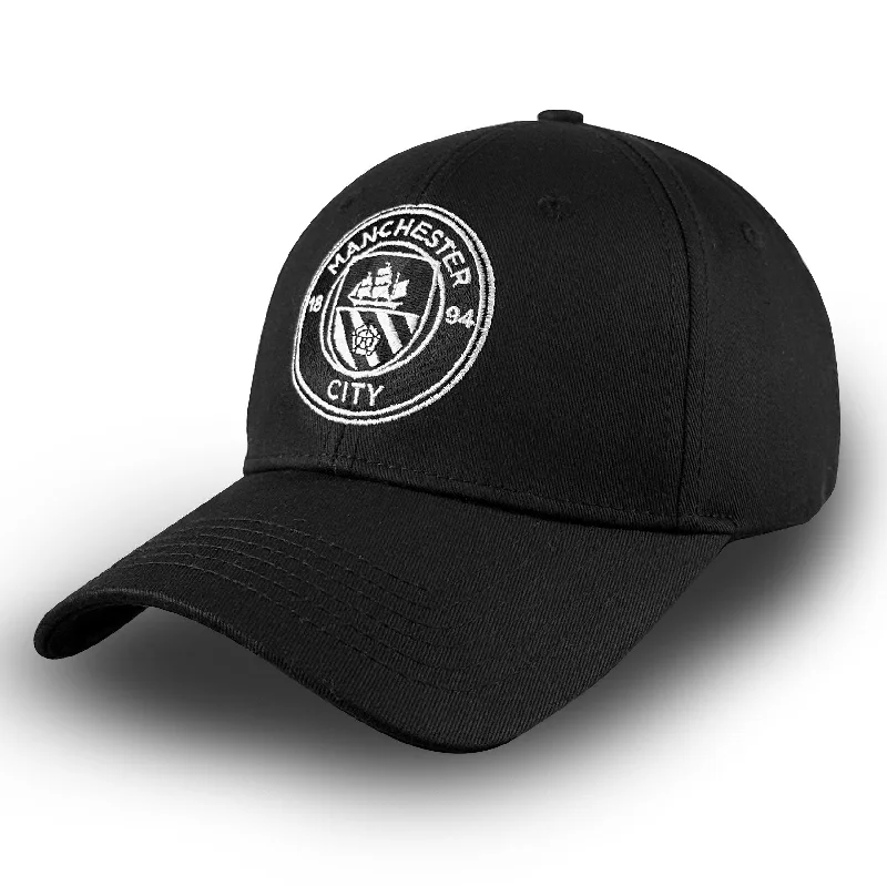 Manchester City Mono Badge Structured Hat - Black