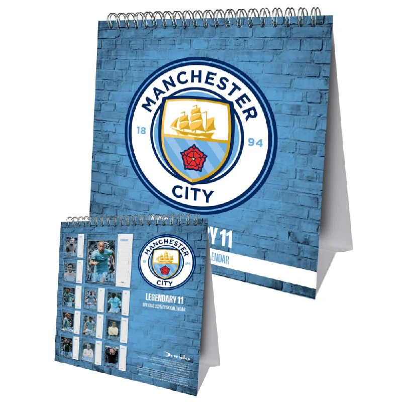 Manchester City Official 2025 Desk Calendar