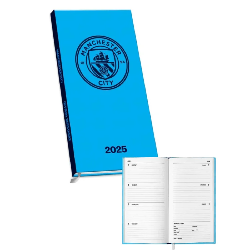 Manchester City Official 2025 Slim Pocket Diary