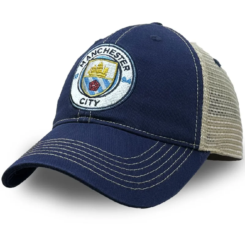 Manchester City Vintage Trucker Hat - Navy