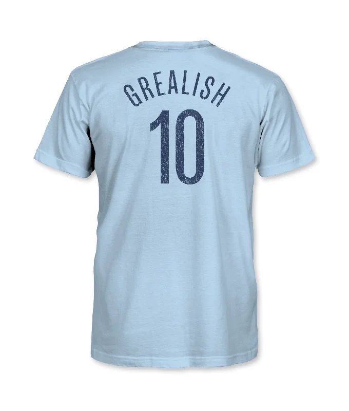 Manchester City Youth Jack Grealish Player Cotton T-Shirt - Sky Blue