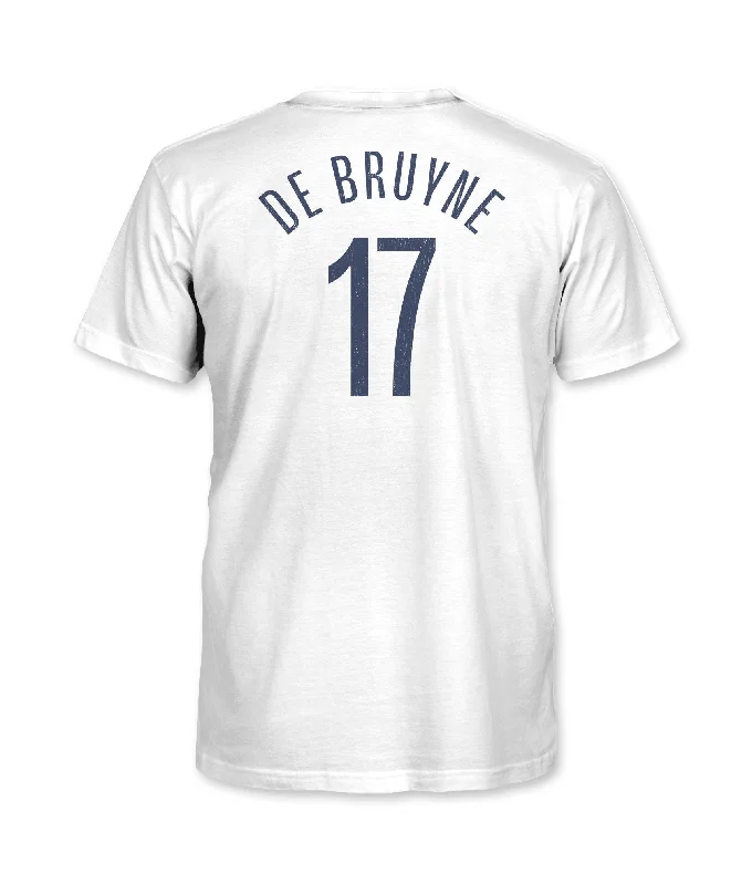 Manchester City Youth Kevin De Bruyne Player Cotton T-Shirt - White