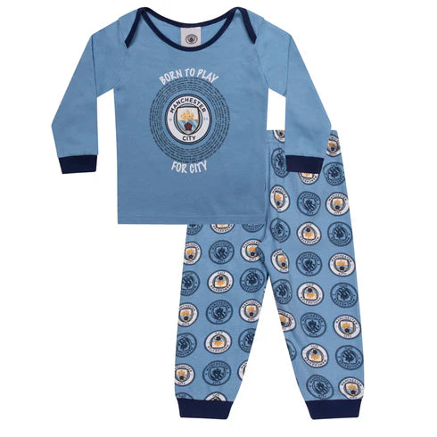 Official Manchester City FC Baby Pyjamas