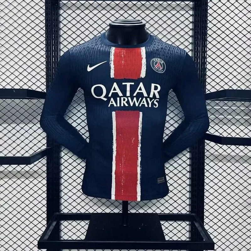 Paris Saint-Germain 2024∕25 Home Long Sleeves Jersey Player Version(62BE)