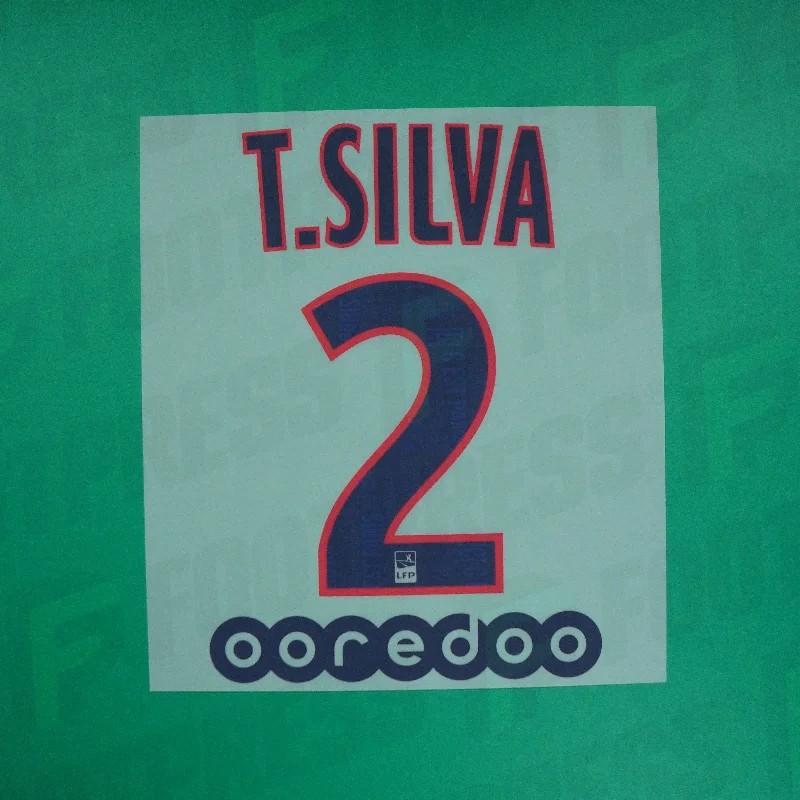 Flocage Officiel - Paris Saint-Germain ENFANT, Thiago Silva, 2019/2020, Third JUNIOR, Bleu/Rouge (PSG)