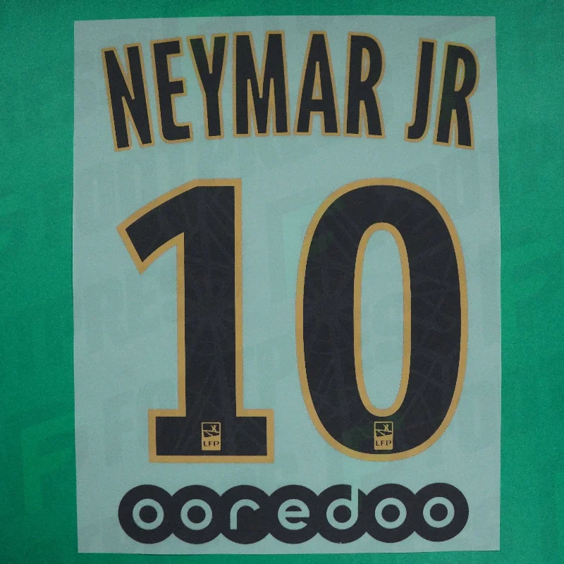 Flocage Officiel - Paris Saint-Germain, Neymar JR, 2018/2019, Away, Noir/Crème (PSG)