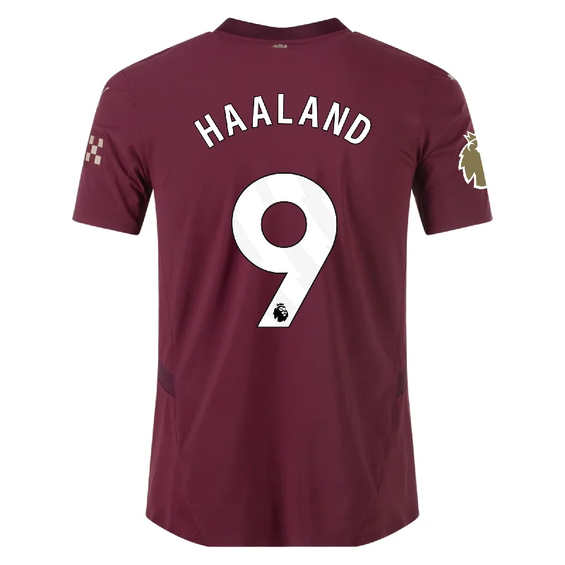 Puma Manchester City Authentic Erling Haaland Third Jersey w/ EPL + Club World Cup Patch 24/25 (Dark Jasper)