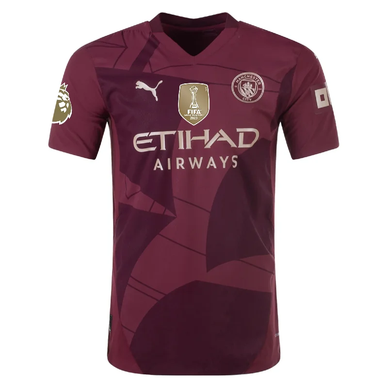 Puma Manchester City Authentic Third Jersey w/ EPL + Club World Cup Patch 24/25 (Dark Jasper)